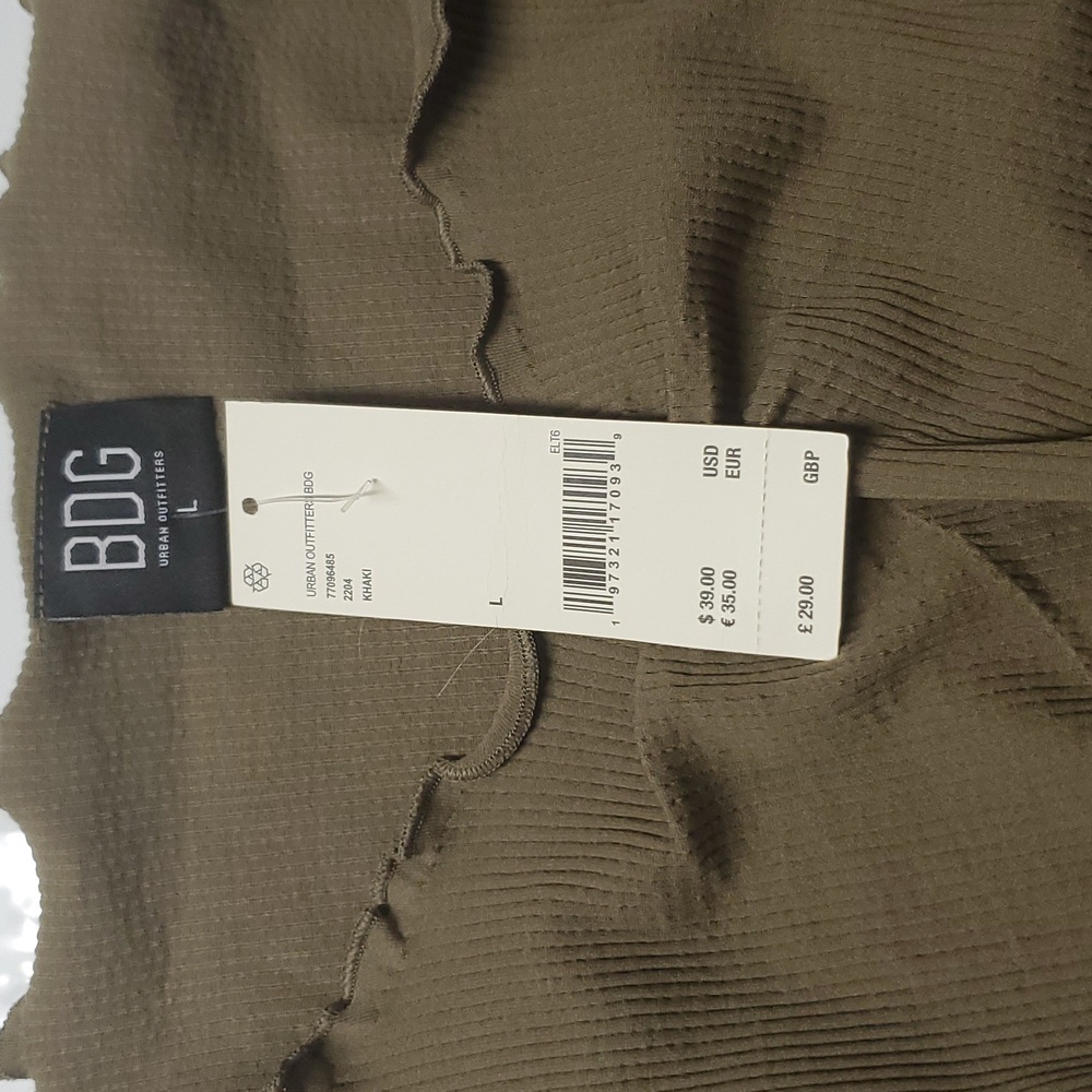 BDG Urban Outfitters Seamless Elise Womens Long Sleeve Top - Picture 6 of 7